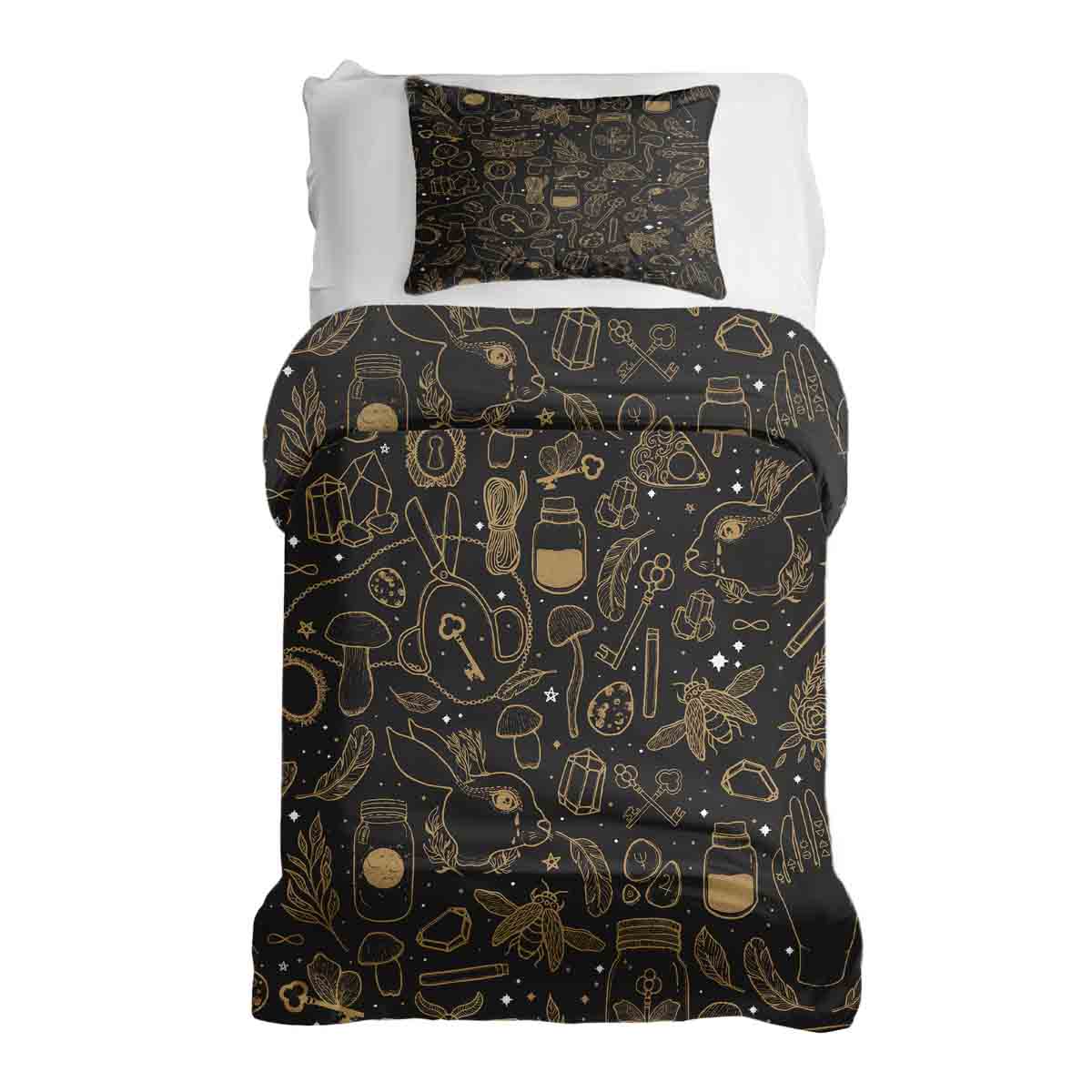 Therapy blankets bedding set black magic