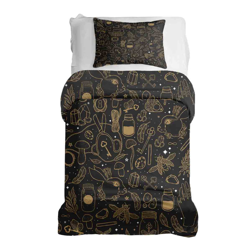 Therapy blanket bedding set, black magic.