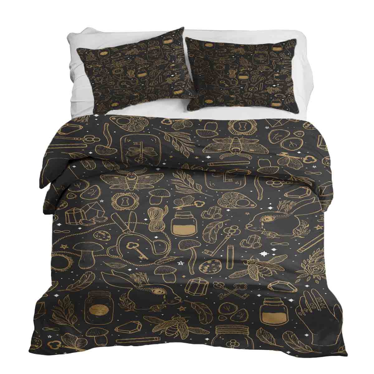 Therapy blankets bedding set black magic