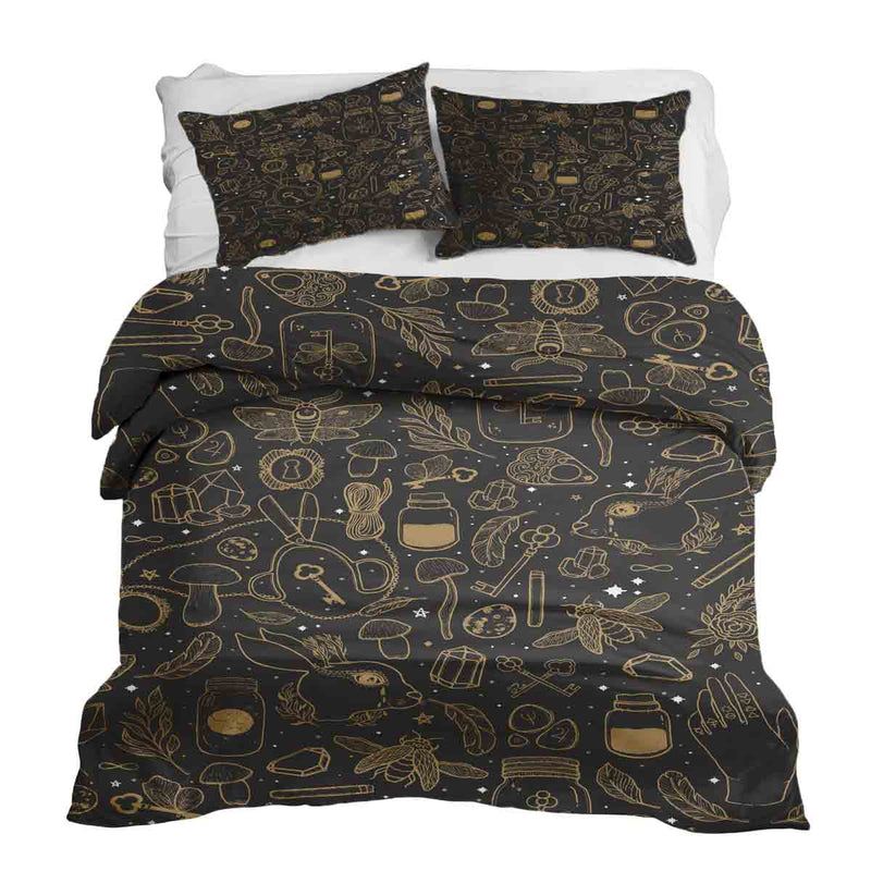 Therapy blanket bedding set, black magic.
