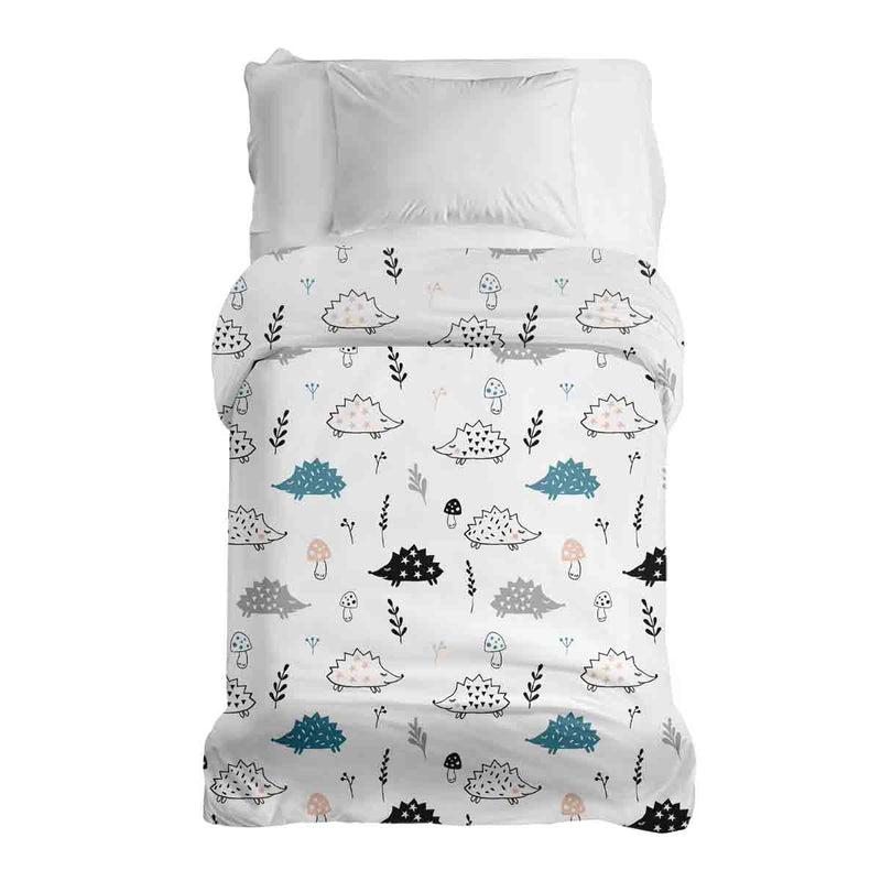 Original therapy blanket - cotton cover white with hedgehog