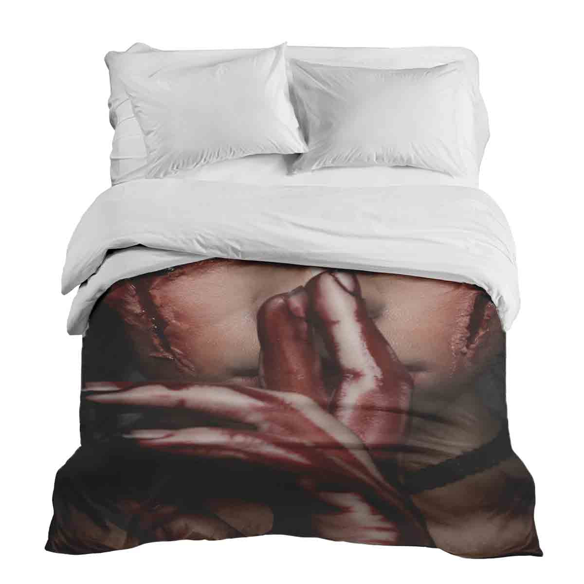 Couverture thérapeutique originale - Housse en coton visage Halloween