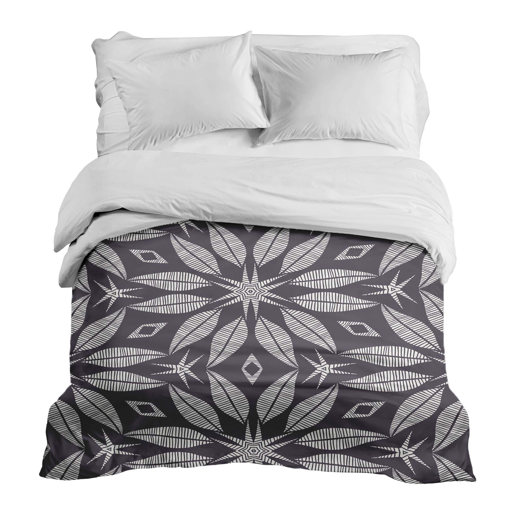 Couverture thérapeutique originale - Housse en coton avec grande fleur