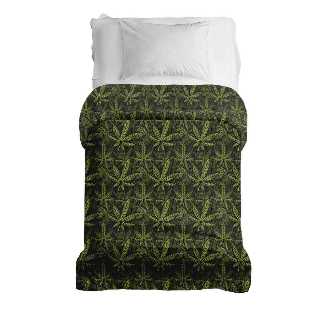 Couverture thérapeutique originale - Housse en coton feuille de chanvre