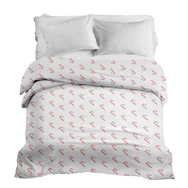 Original therapy blanket - cotton cover white with candy canes