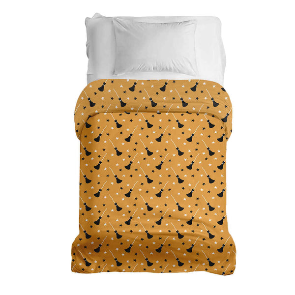 Original therapy blanket - cotton cover orange with Potter's broom