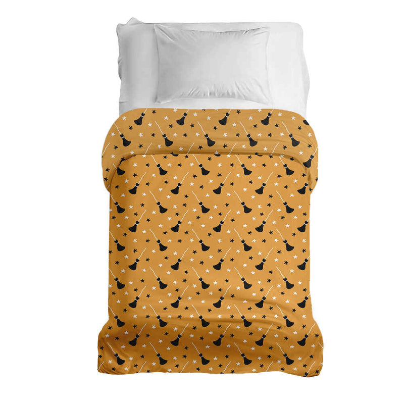 Original therapy blanket - cotton cover orange with Potter's broom