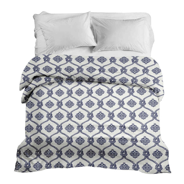 Original therapy blanket - cotton cover blue sailor pattern