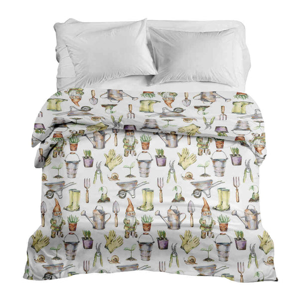 Original therapy blanket - cotton cover white gardening
