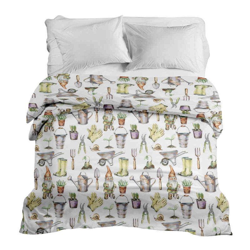 Original therapy blanket - cotton cover white gardening