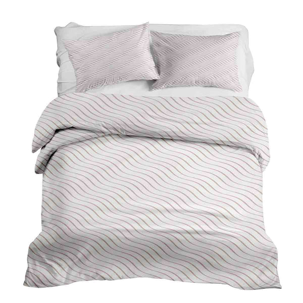 Therapy blankets bedding set pink waves