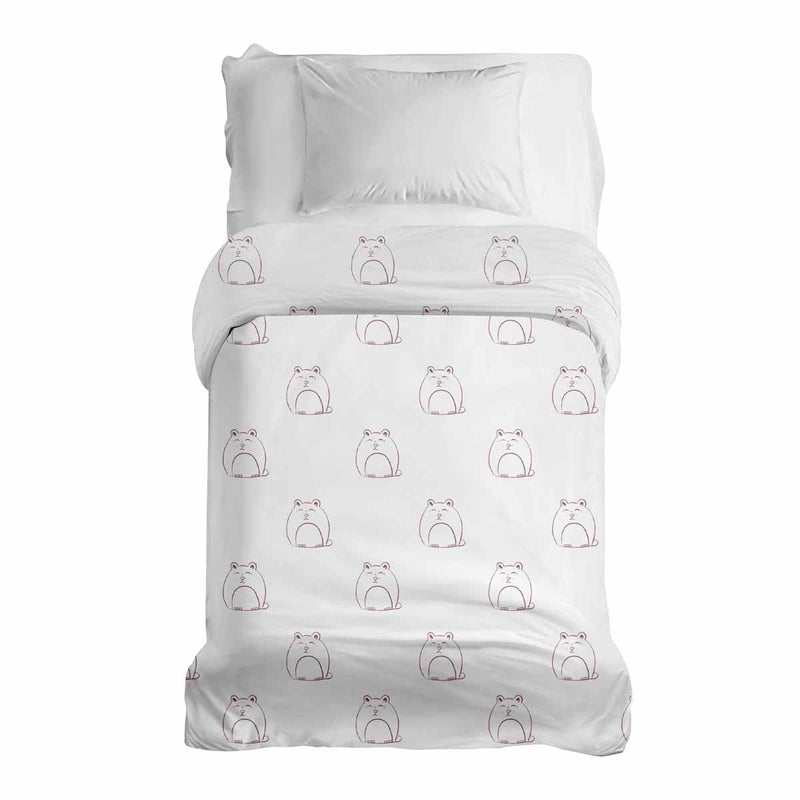 Original therapy blanket - cotton cover white with cat