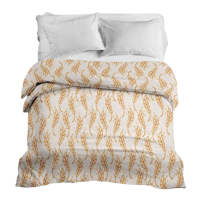 Original therapy blanket - cotton cover white with yellow wheat