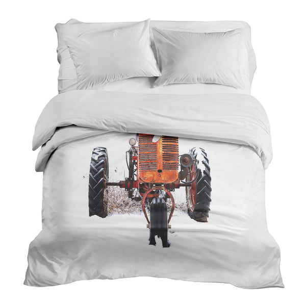 Original therapy blanket - cotton cover tractor in orange