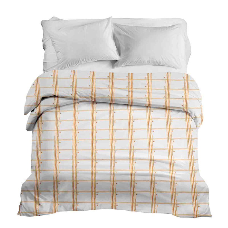 Original therapy blanket - cotton cover yellow checkered
