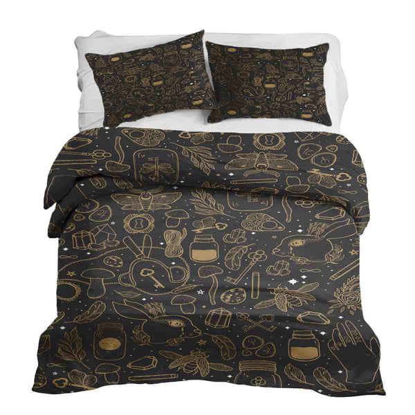 Therapy blanket bedding set, black magic.