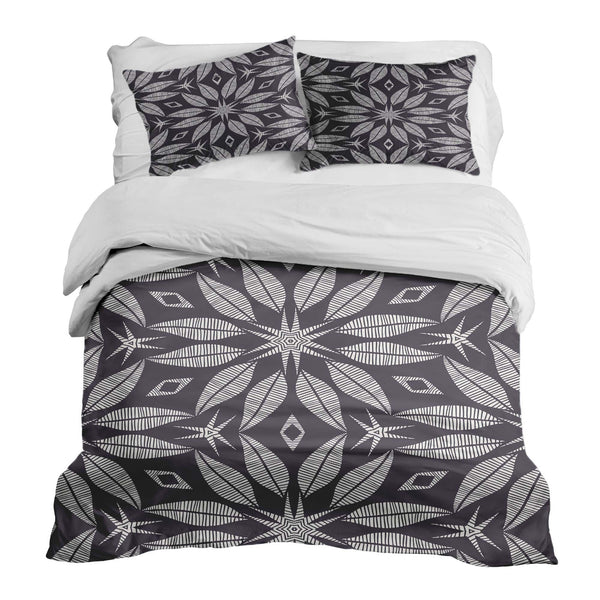 Therapy blanket bedding set with large flower