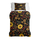 Therapy blanket bedding set with sunflower