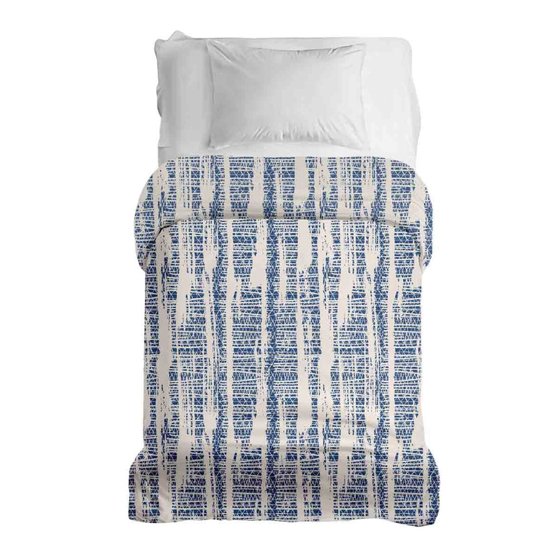 Original therapy blanket - cotton cover with blue pattern