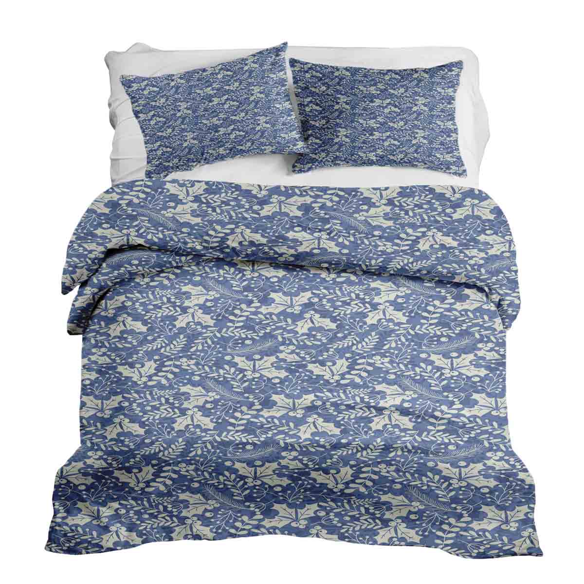 Therapy blankets bedding set blue Christmas