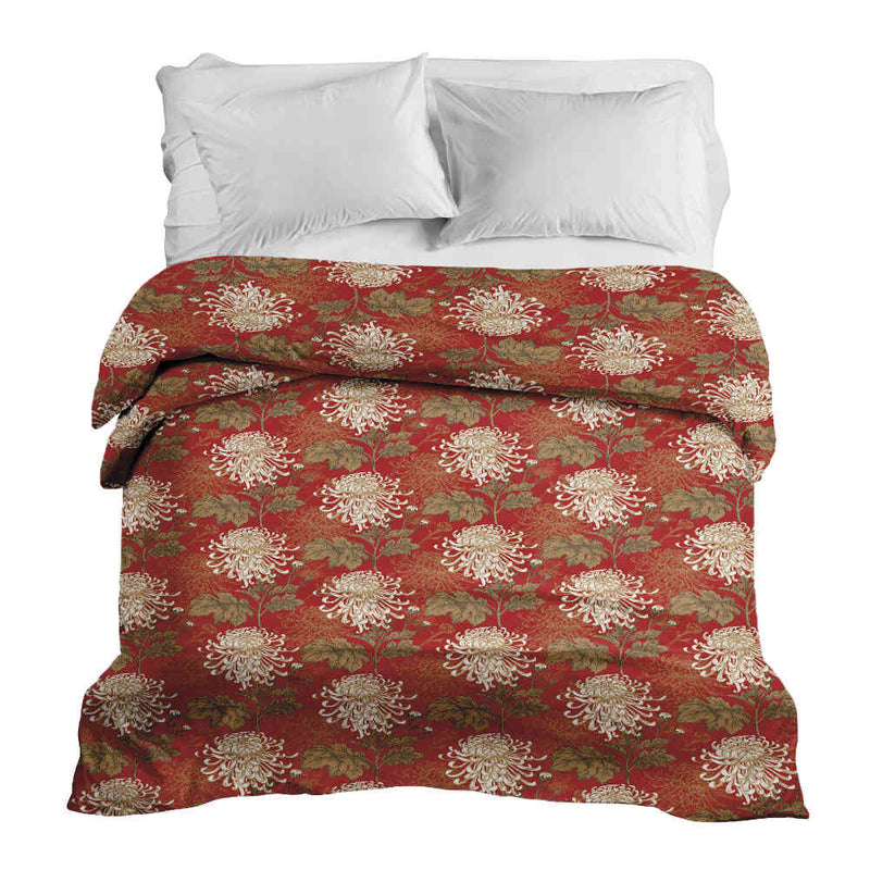 Original therapy blanket - cotton cover red large flower