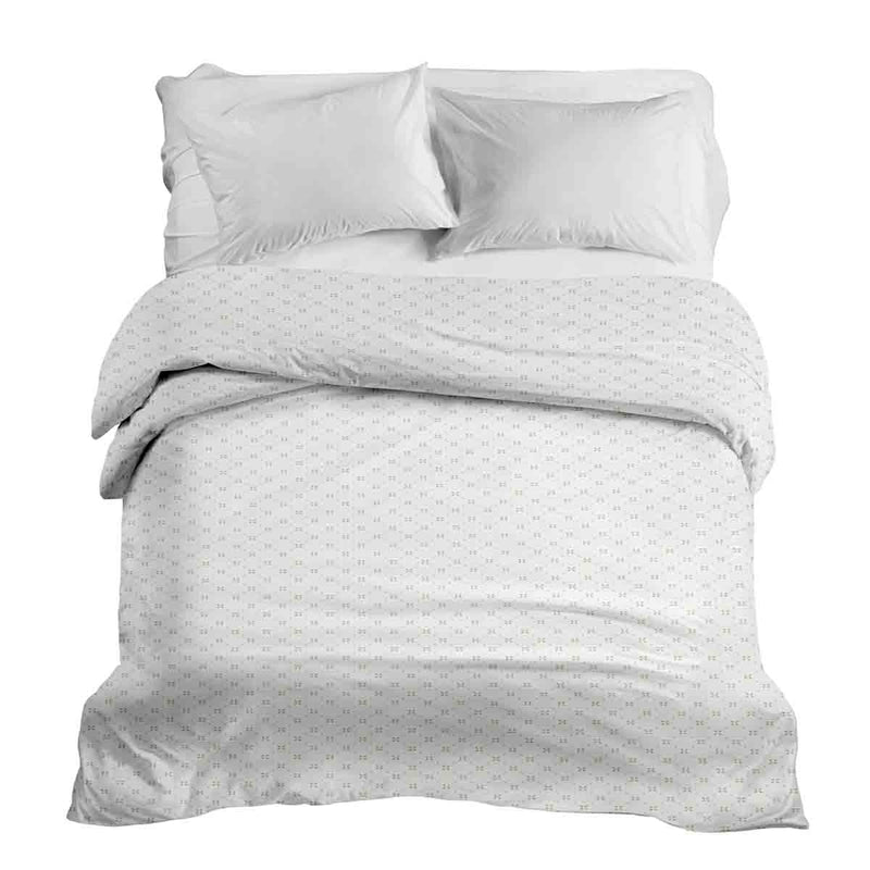Original therapy blanket - cotton cover white floral pattern