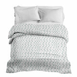 Original therapy blanket - cotton cover white with green crosses