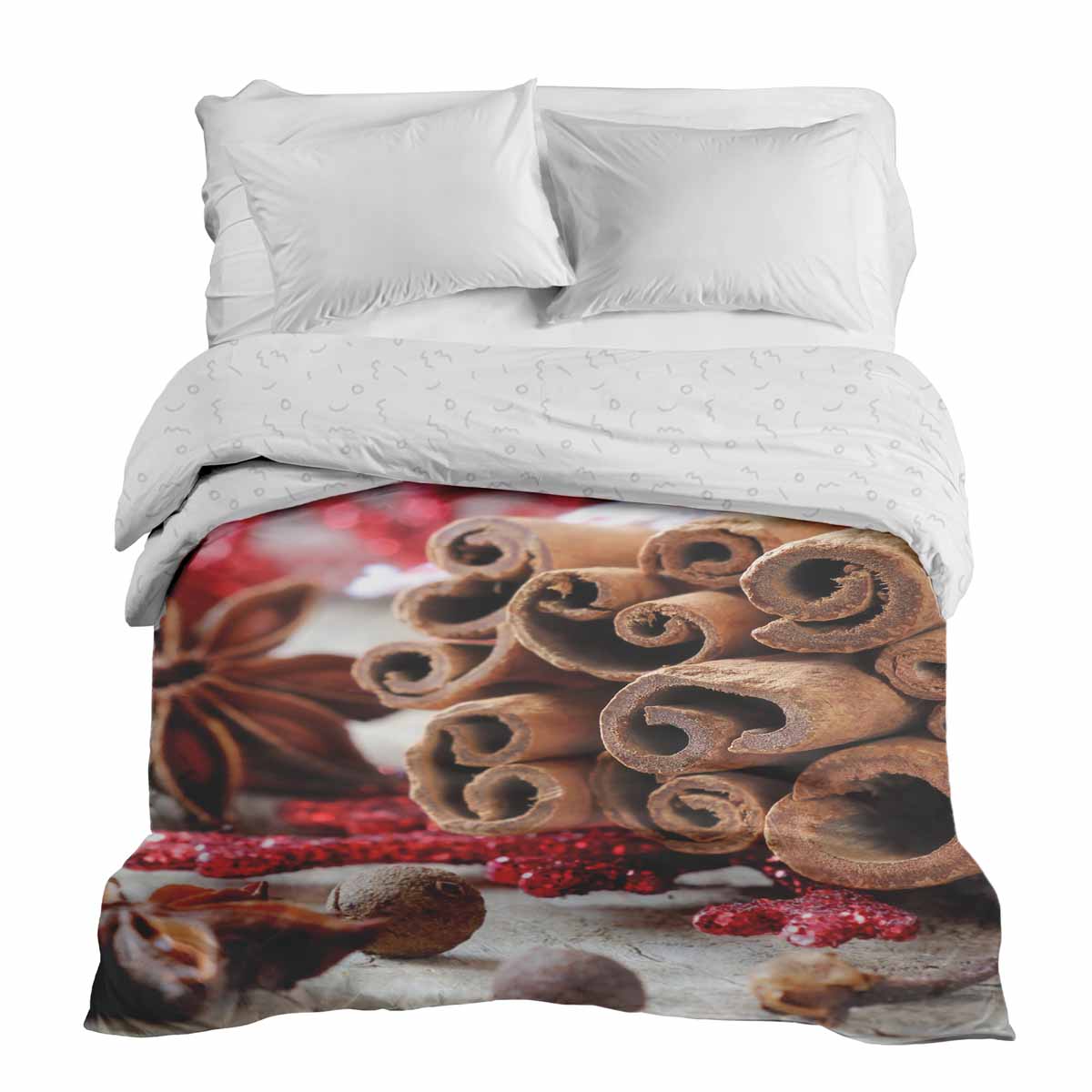 Couverture thérapeutique originale - Housse en coton avec bâtons de cannelle
