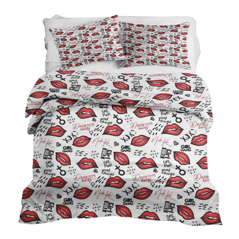 Ensemble de literie avec couverture thérapeutique XOXO