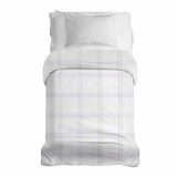 Original therapy blanket - cotton cover white with purple stripes