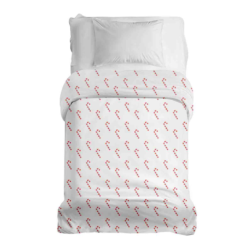 Original therapy blanket - cotton cover white with candy canes