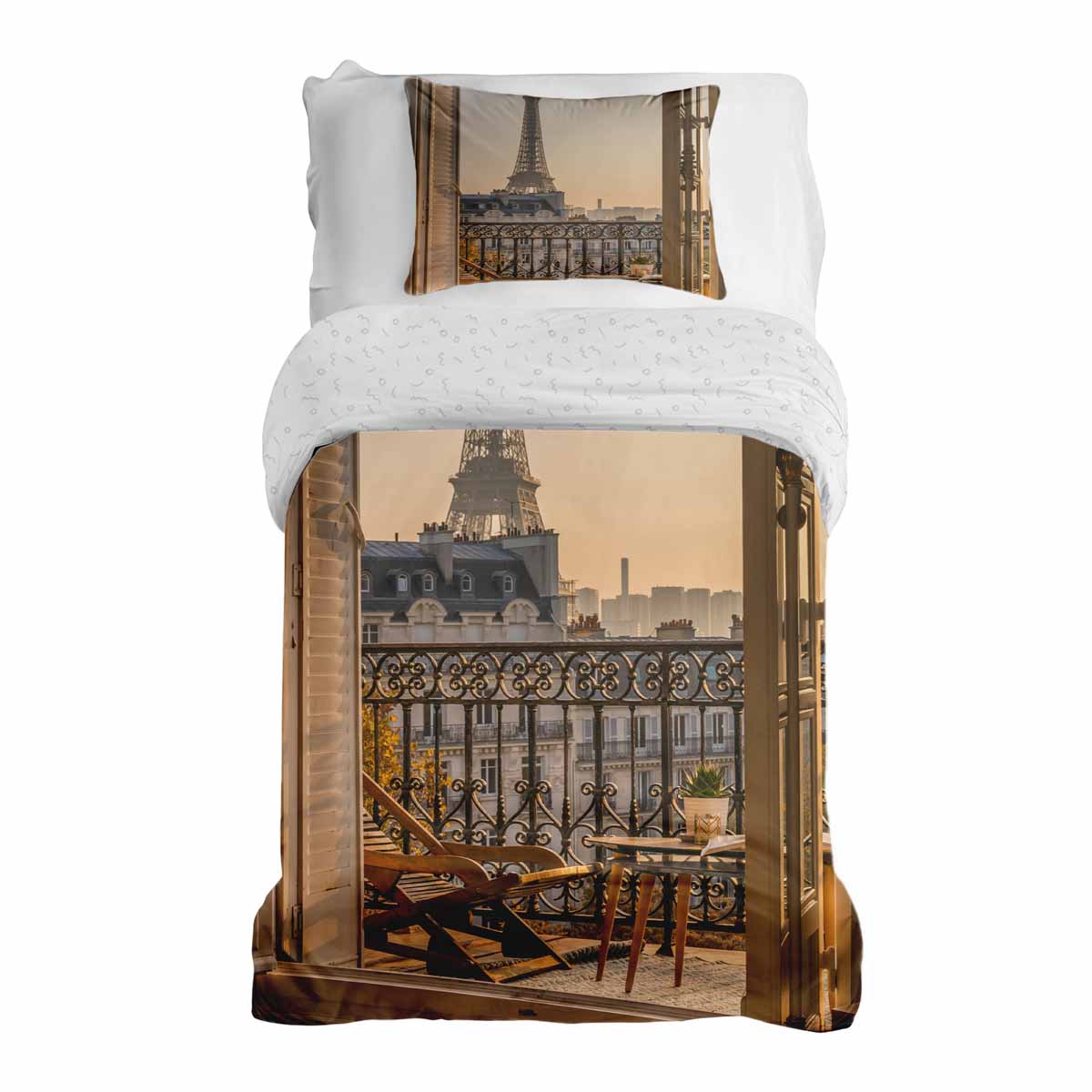 Therapy blankets bedding set yellow Paris