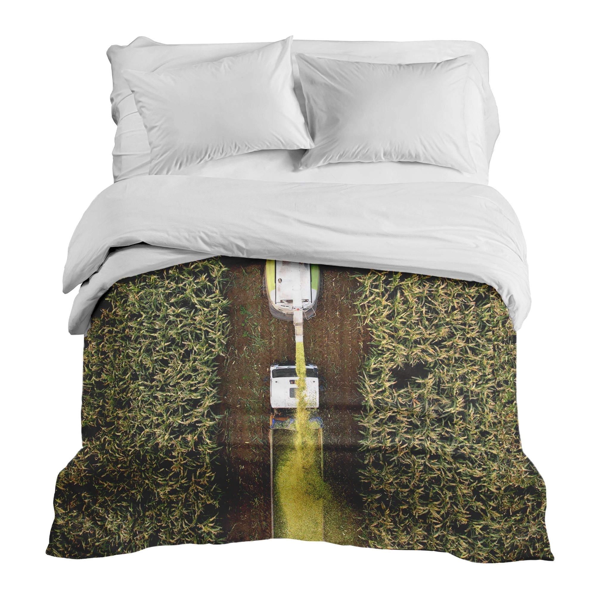 Couverture thérapeutique originale - Housse en coton Champ vert