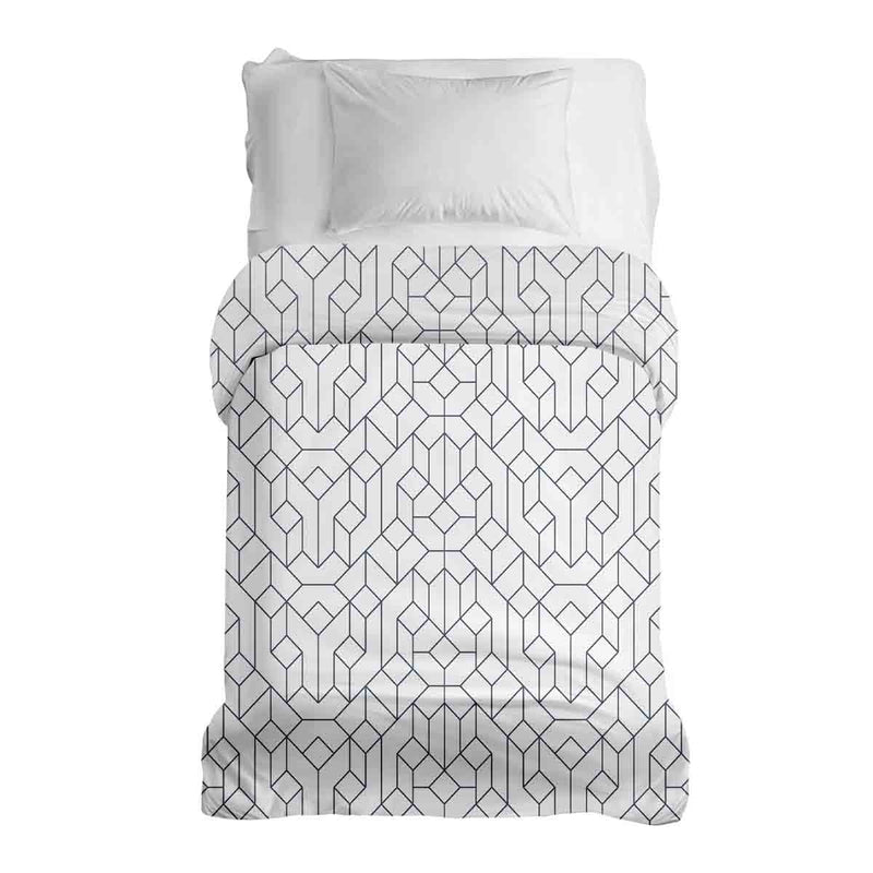 Original therapy blanket - cotton cover white with black pattern