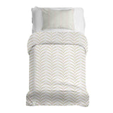 Therapy blanket bedding set with golden V-shape