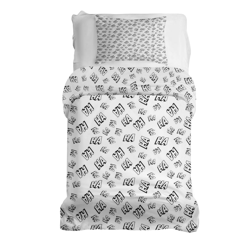 Therapy blankets bedding set white Ha Ha