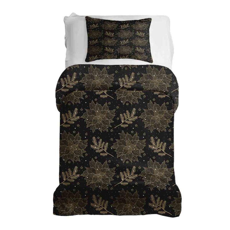 Therapy blankets bedding set black Christmas star