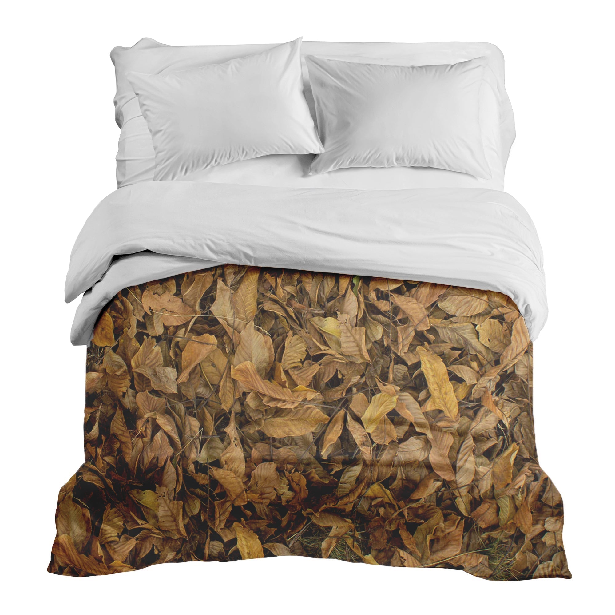 Original therapy blanket - cotton cover autumn leaves