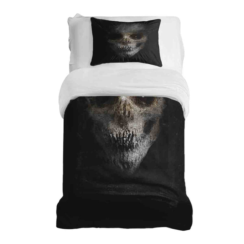 Therapy blankets bedding set black horror