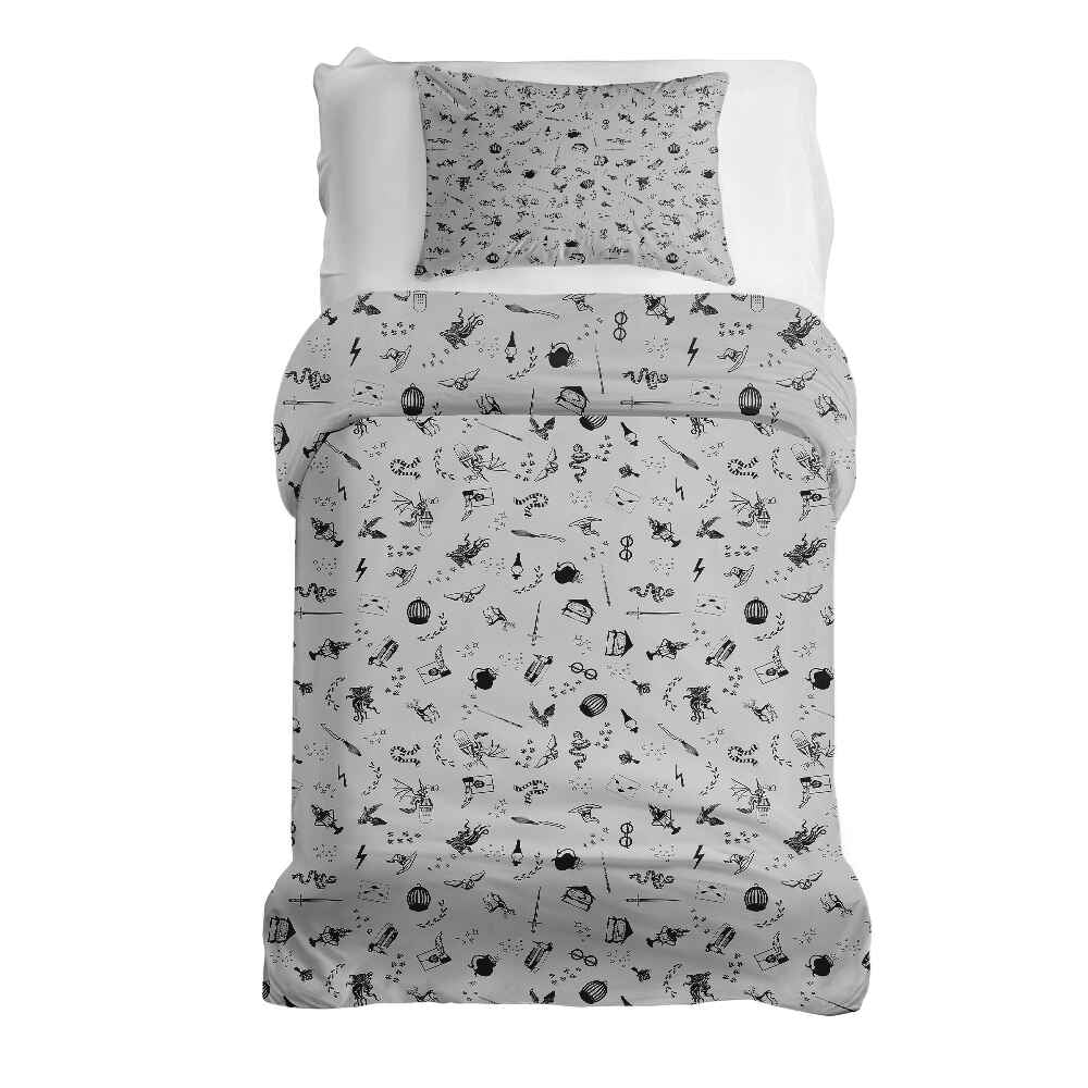 Therapy blankets bedding set gray magic