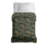 Original therapy blanket - cotton cover green tractor