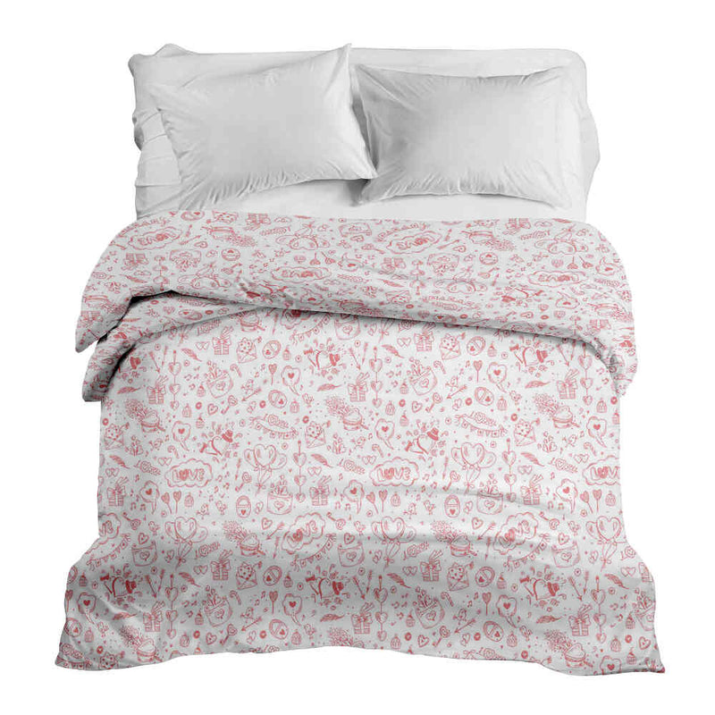 Original therapy blanket - cotton cover Be my Valentine