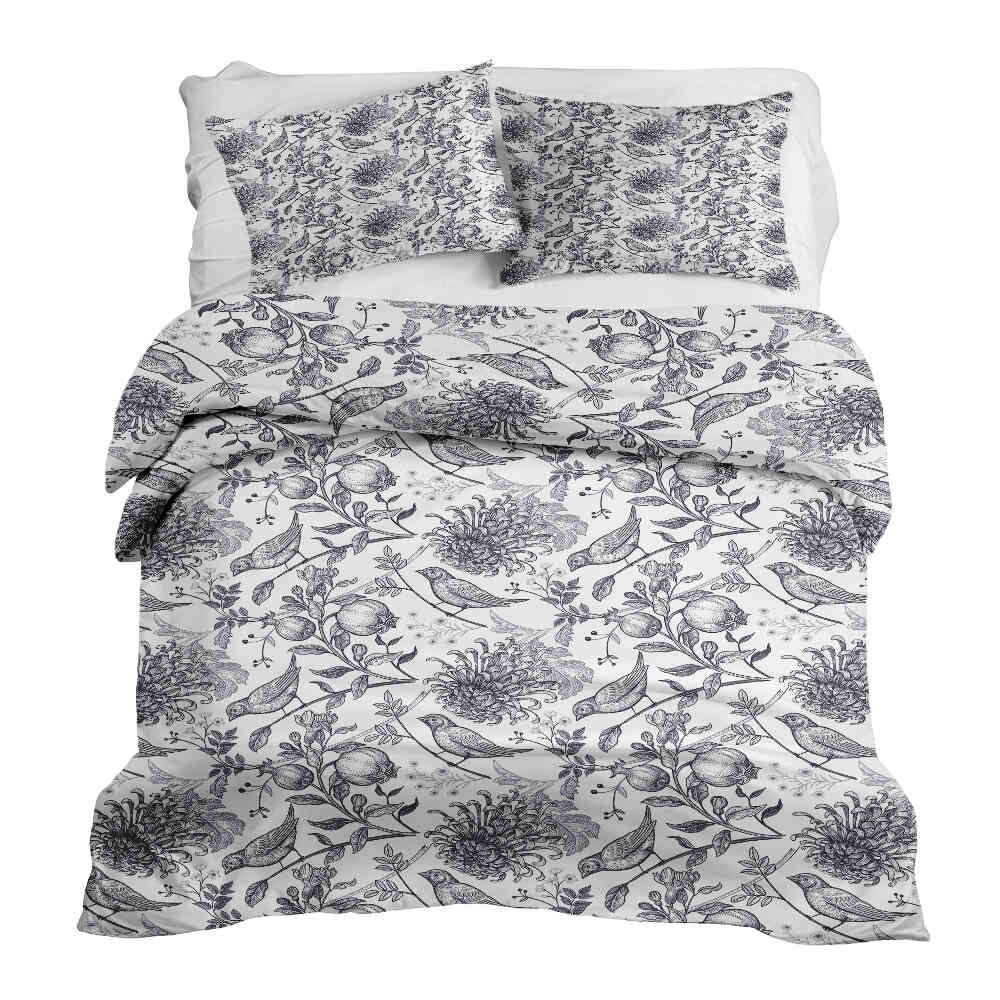 Therapy blankets bedding set gray spring