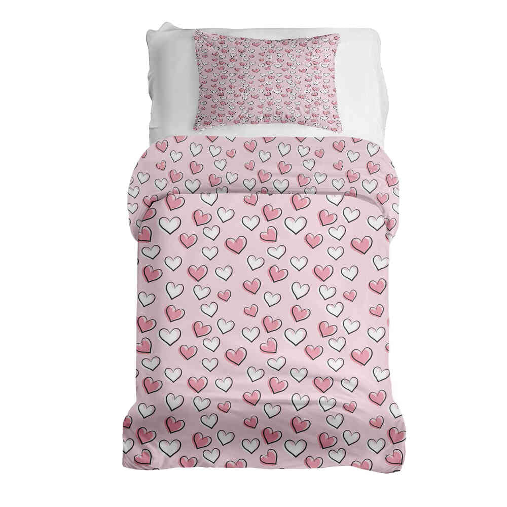 Therapy blankets bedding set sweet little hearts