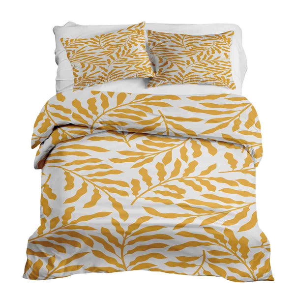 Therapy blanket and bedding set with yellow branches