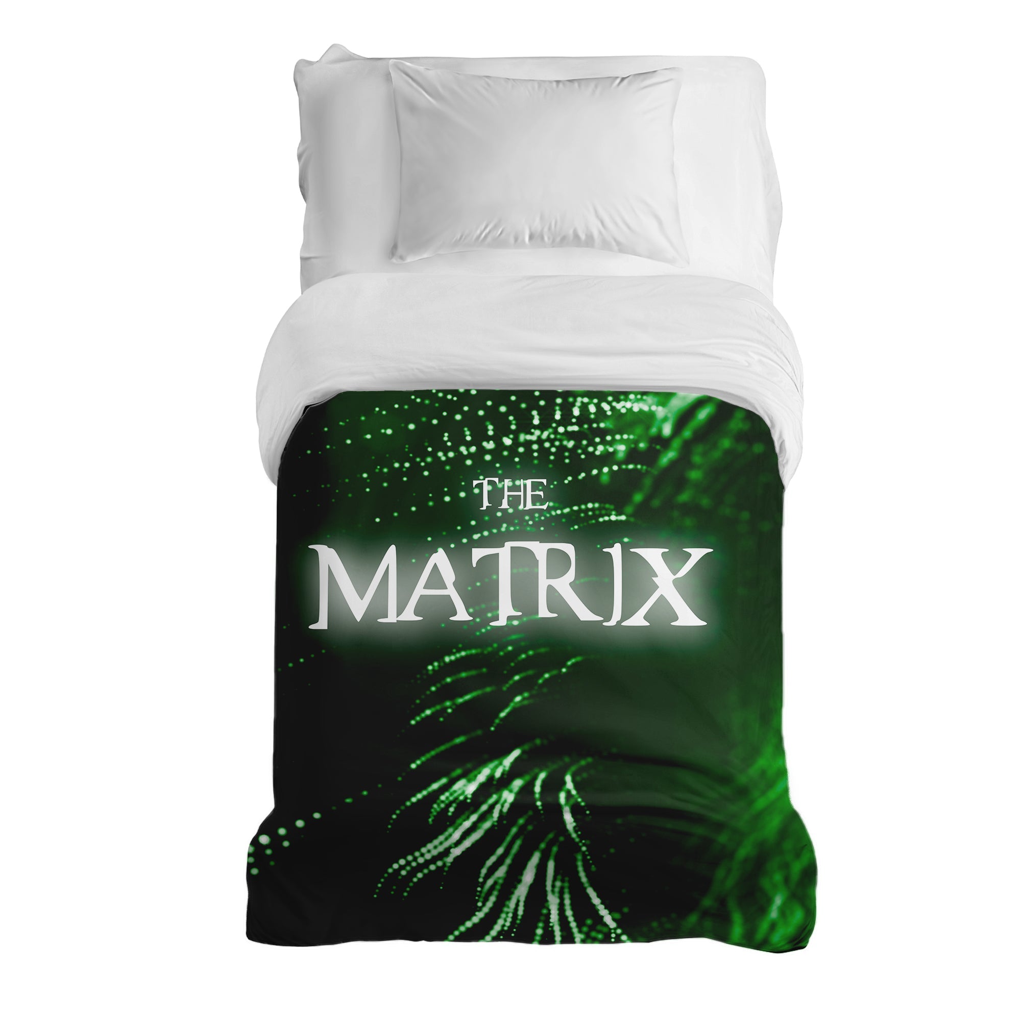 Couverture thérapeutique originale - Housse en coton verte The Matrix