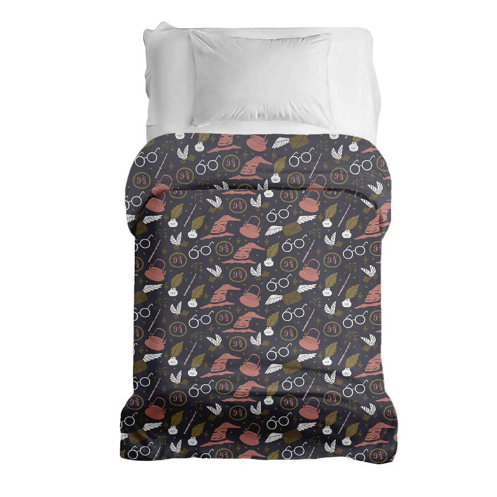 Couverture thérapeutique originale - Housse en coton noire Magie