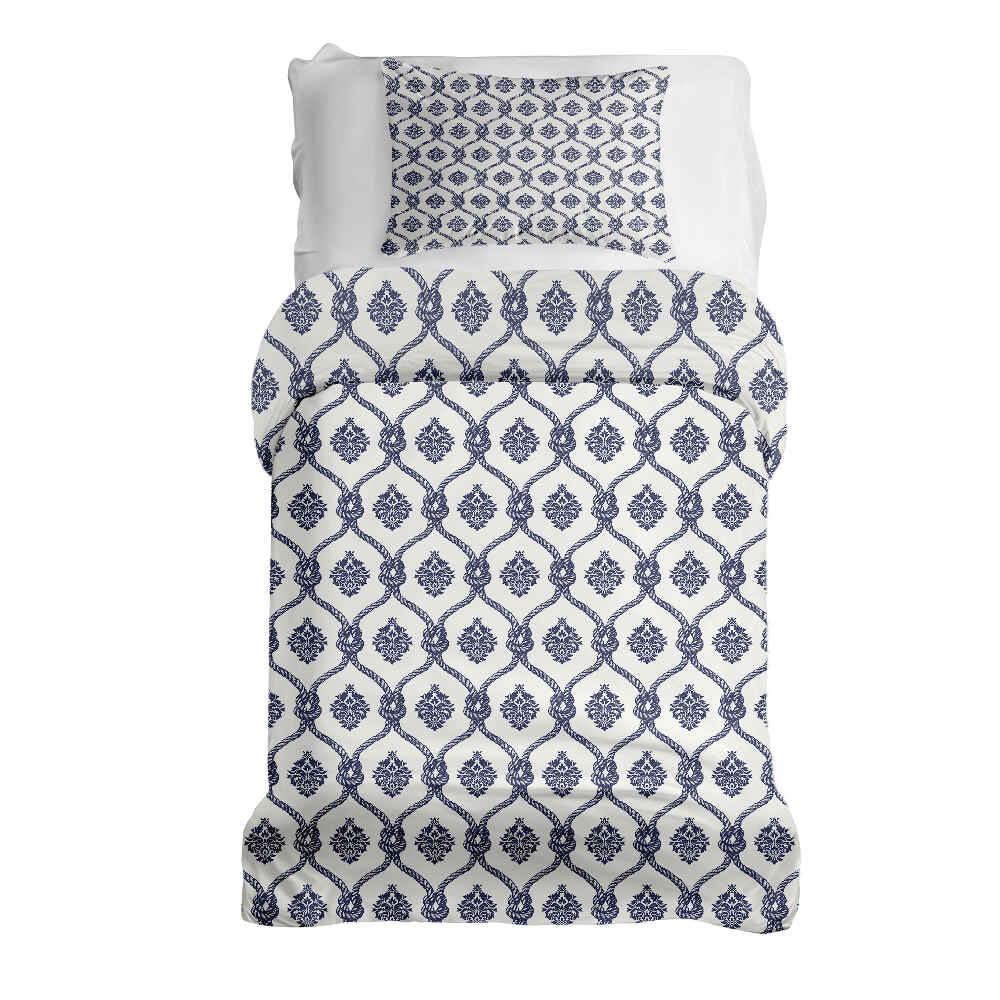 Therapy blankets bedding set blue sailor pattern
