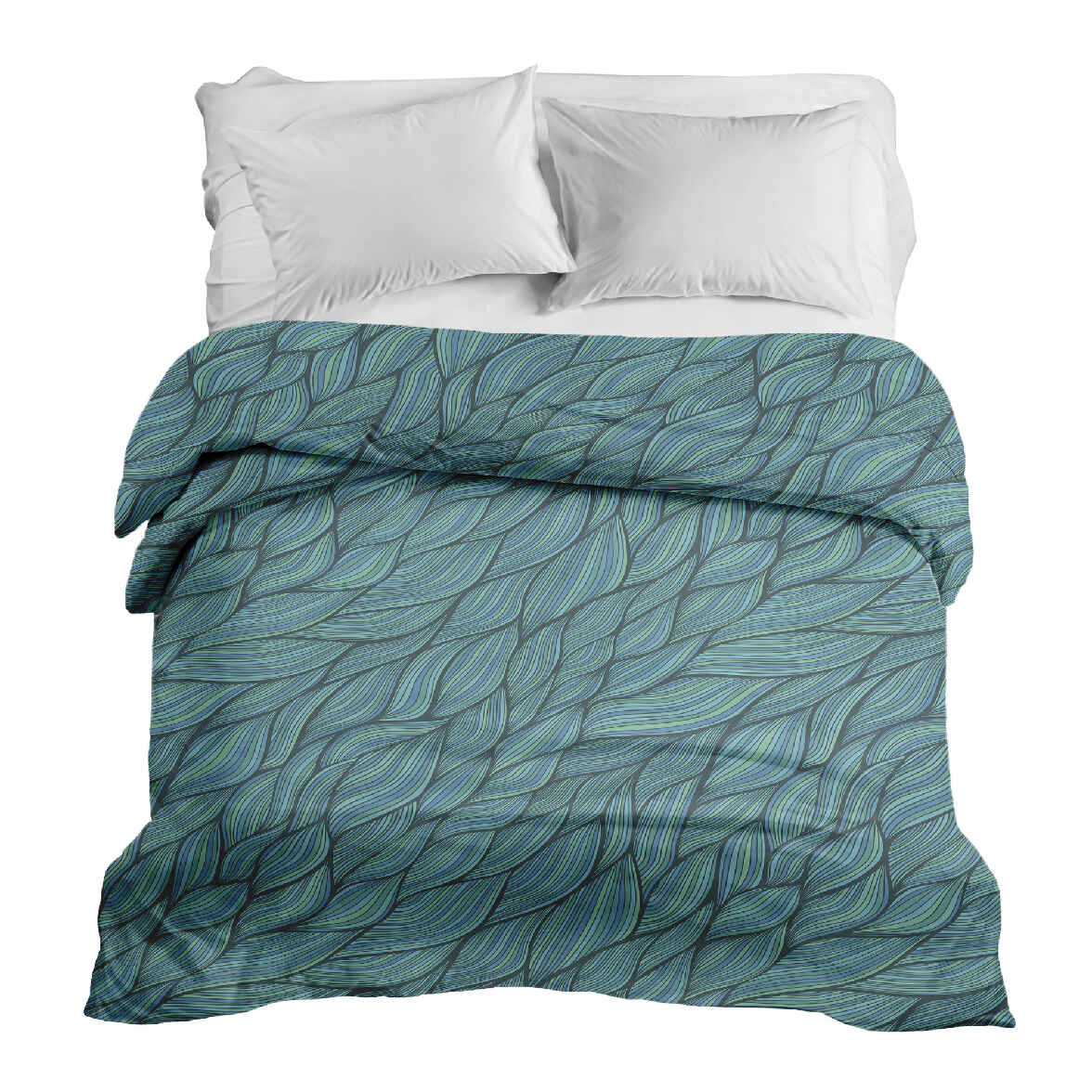 Couverture thérapeutique originale - Housse en coton tressé verte