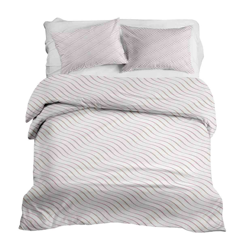 Therapy blankets bedding set pink waves